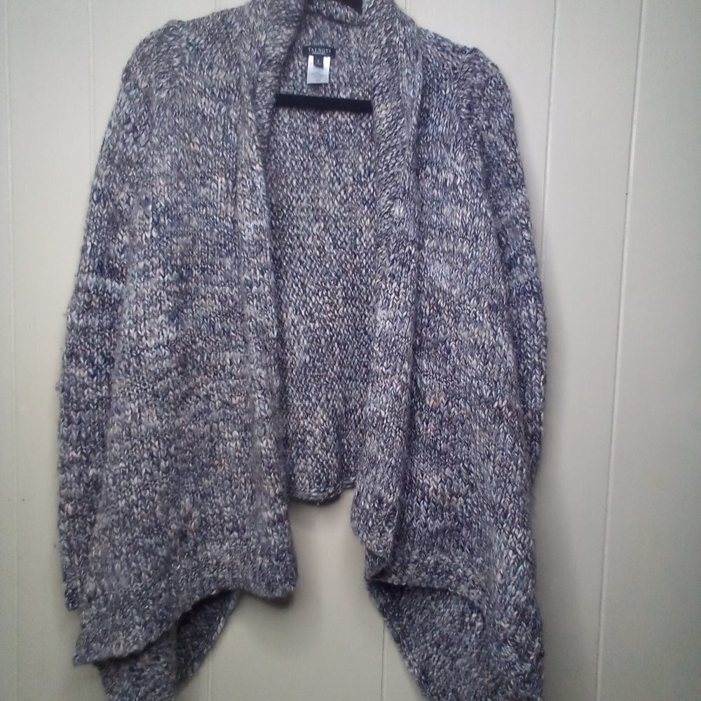 Talbots Cardigan Sweater S Open Front Long Sleeve Wool Blend - Picture 13 of 15